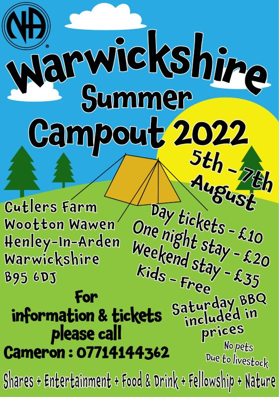 Warwickshire Summer Campout 2022